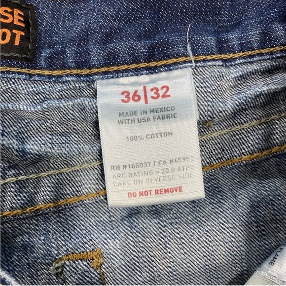 Ariat Work FR Blue M4 Low Rise Boot Cut
Jeans Men's Sz 36x32 10012552 - Picture 7 of 8